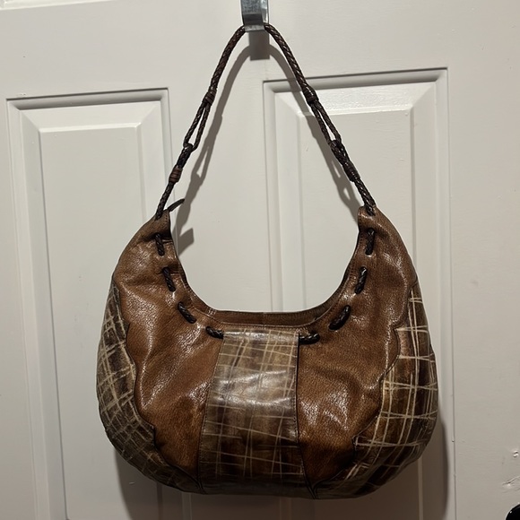 Sondra Roberts Vintage Leather Hobo Bag - Picture 2 of 15